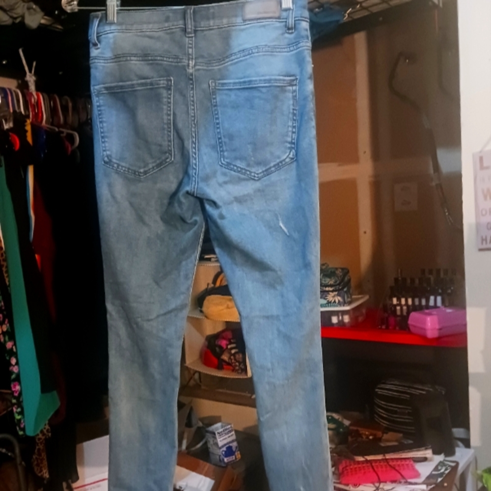Express High Rise Distressed Ankle Jegging - Picture 2 of 2